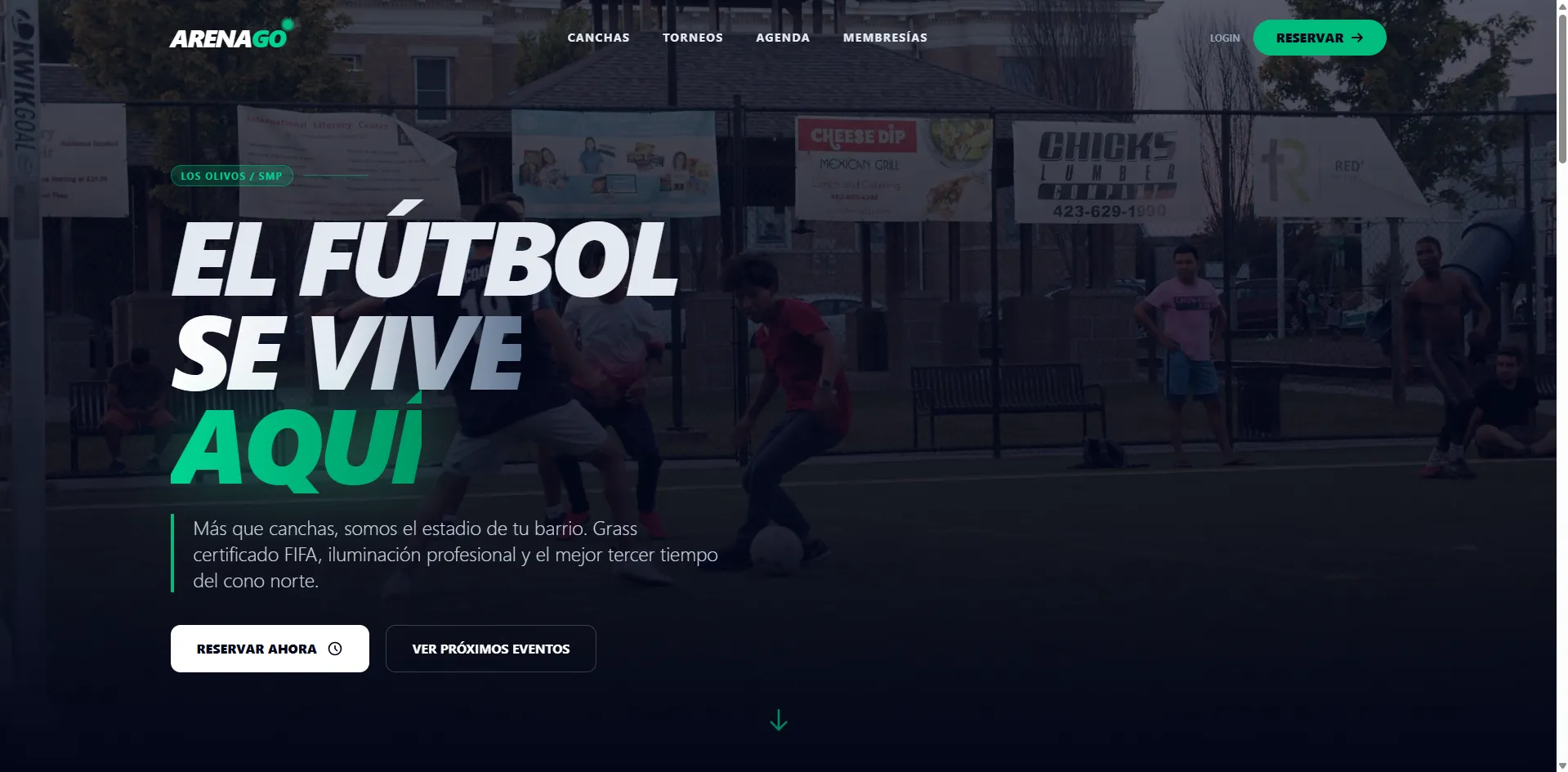 Landing Page Pública